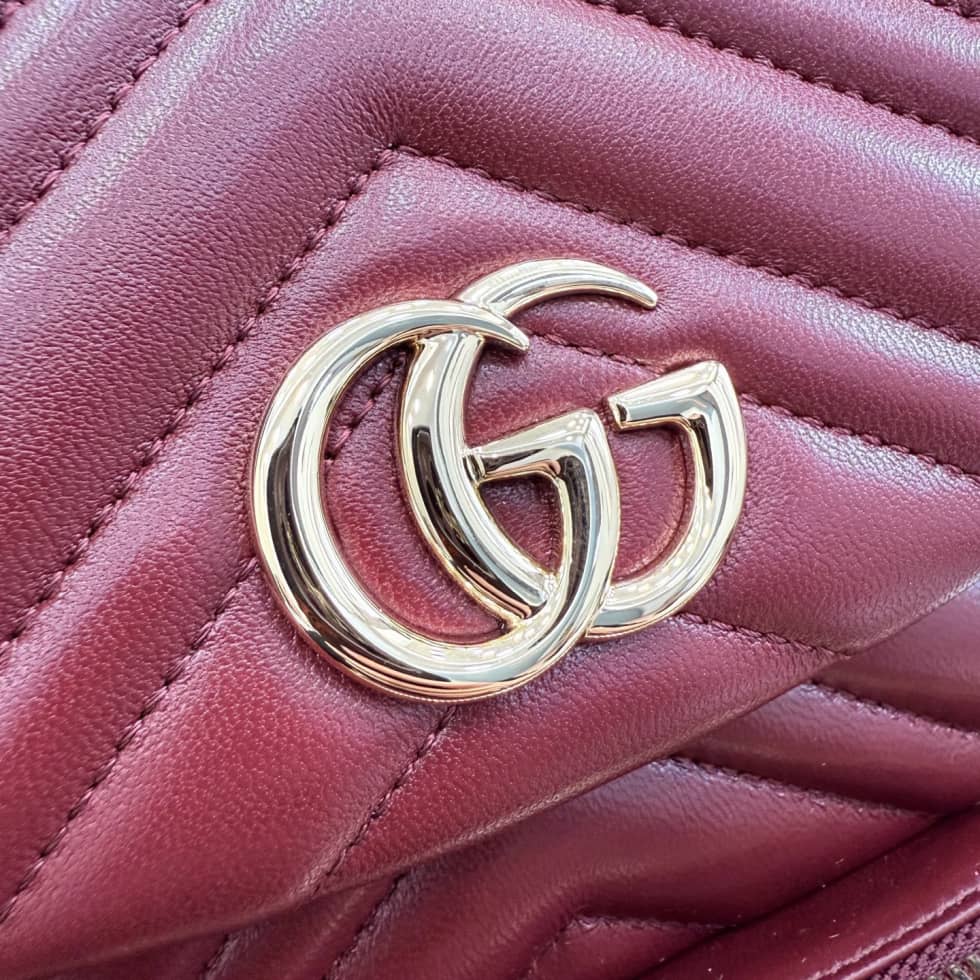 Gucci Marmont Leather Small Burgundy Backpack_5_155841 Gucci Marmont Leather Small Burgundy Backpack