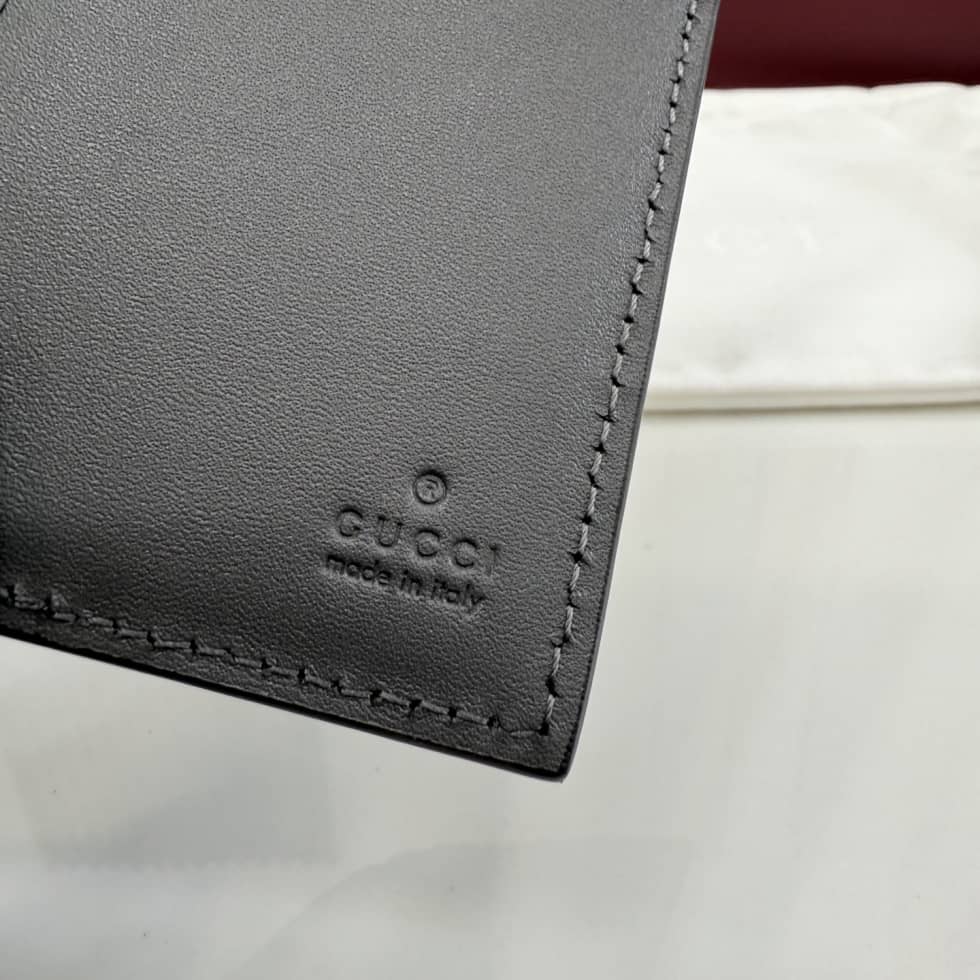 Gucci GG Emblem Gray Card Case 850183_8_155871 Gucci GG Emblem Gray Card Case 850183