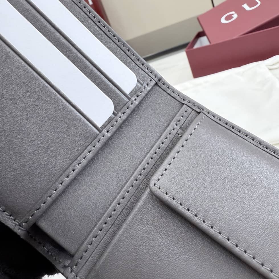 Gucci GG Emblem Coin Wallet For Men Gray 850177_8_155901 Gucci GG Emblem Coin Wallet For Men Gray 850177