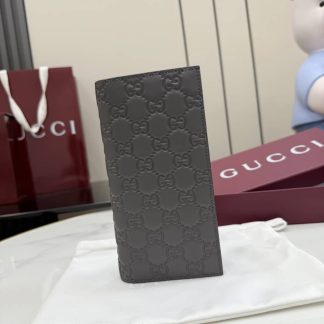 Gucci GG Emblem Gray Long Wallet 850178