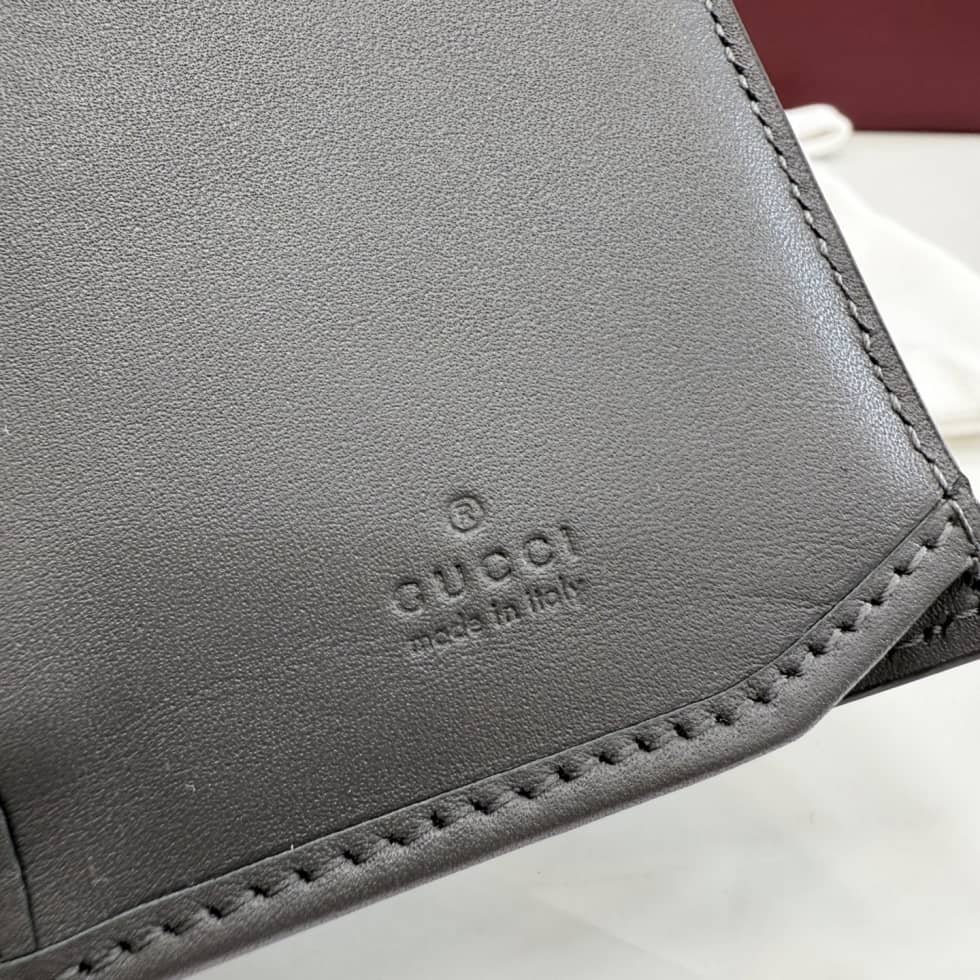 Gucci GG Emblem Gray Long Wallet 850178_5_155911 Gucci GG Emblem Gray Long Wallet 850178