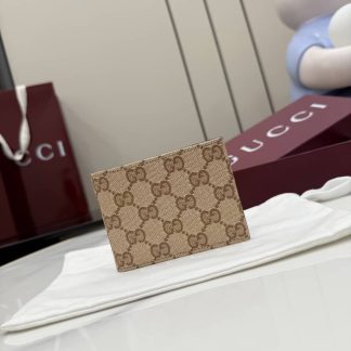Gucci Essence Classic Beige Bi-Fold Wallet A003OQ