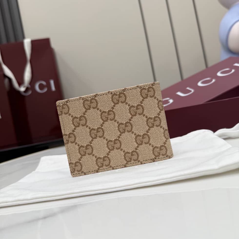 Gucci Essence Classic Beige Bi-Fold Wallet A003OQ_1_155971 Gucci Essence Classic Beige Bi-Fold Wallet A003OQ