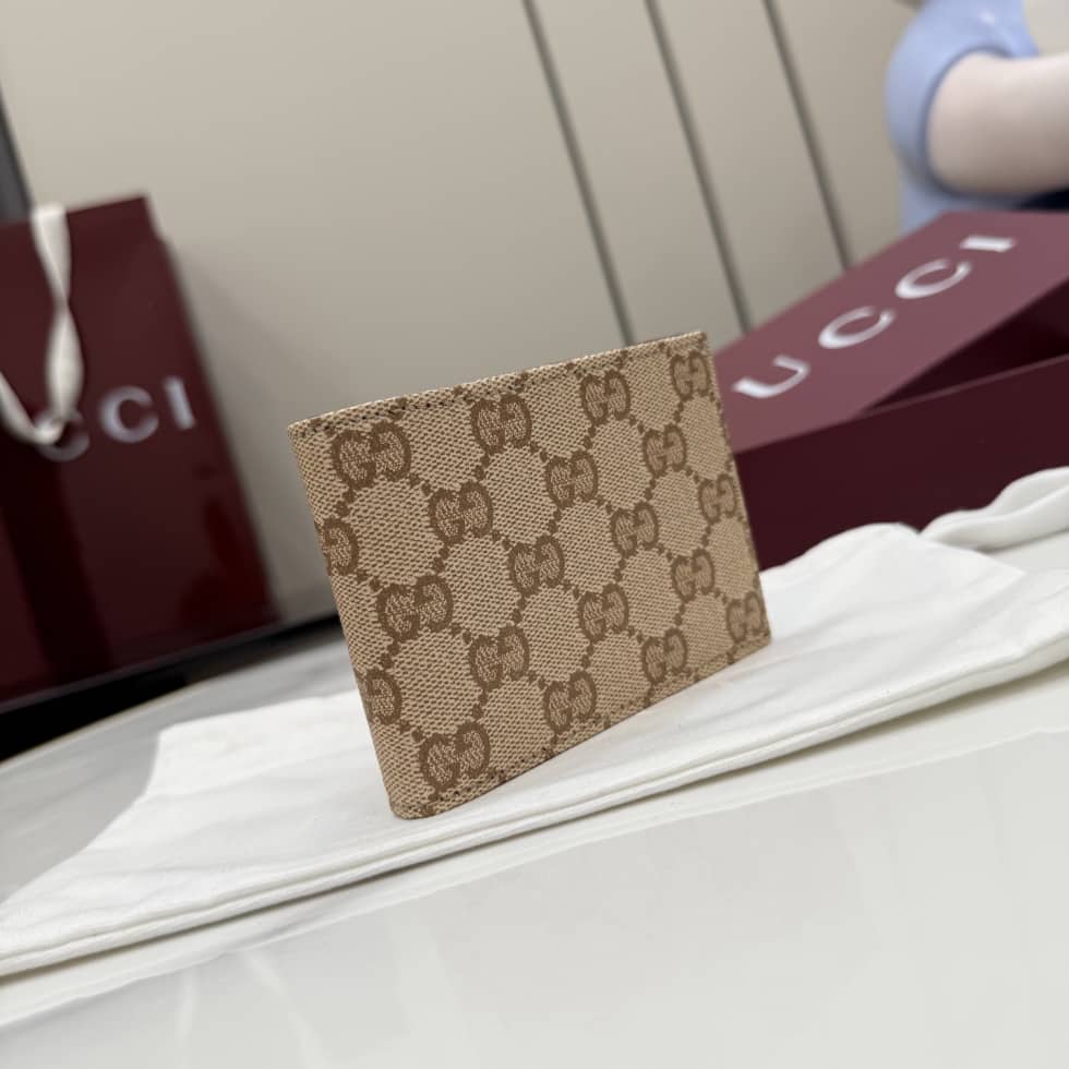 Gucci Essence Classic Beige Bi-Fold Wallet A003OQ_2_155971 Gucci Essence Classic Beige Bi-Fold Wallet A003OQ