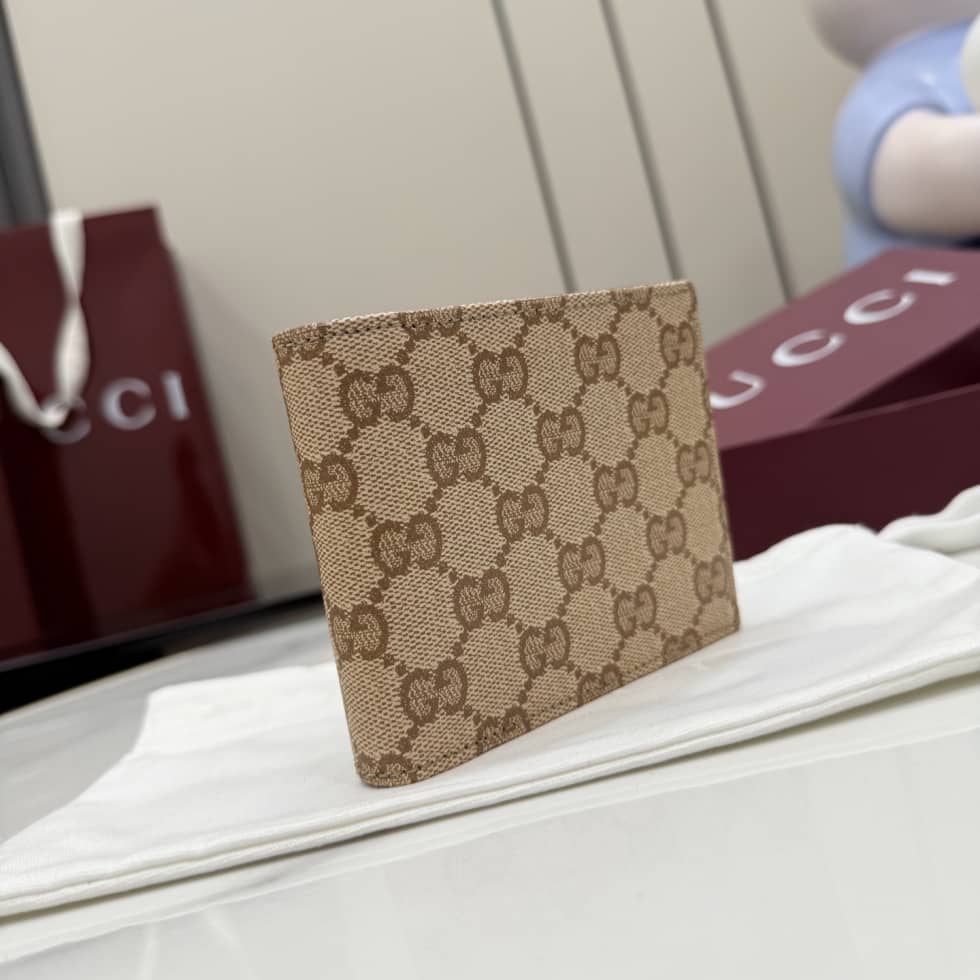 Gucci Essence Classic Bi-fold Wallet Beige 876390_2_155981 Gucci Essence Classic Bi-fold Wallet Beige 876390