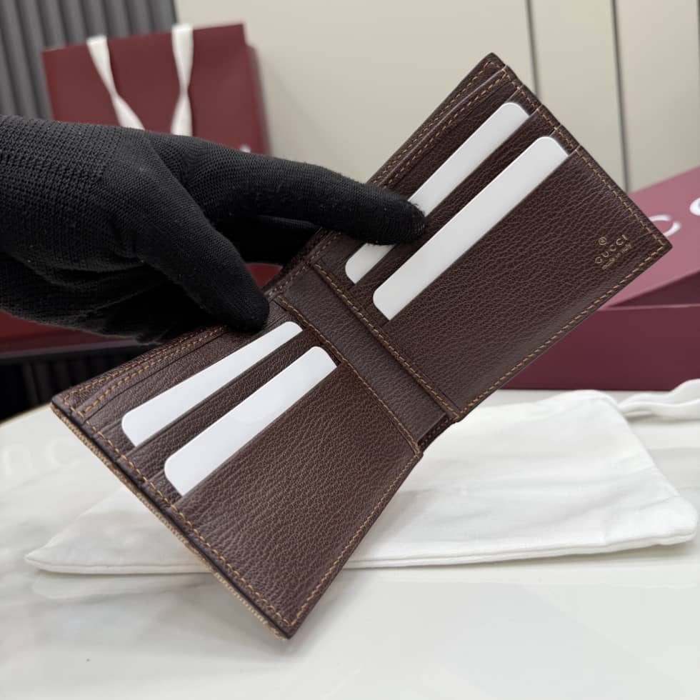 Gucci Essence Classic Bi-fold Wallet Beige 876390_6_155981 Gucci Essence Classic Bi-fold Wallet Beige 876390