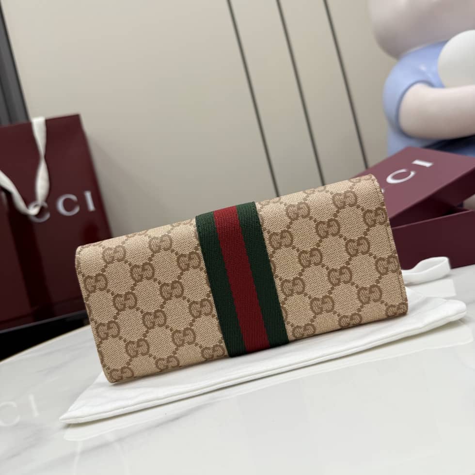 Gucci Long Wallet With Web For Women Beige 876048_1_156031 Gucci Long Wallet With Web For Women Beige 876048