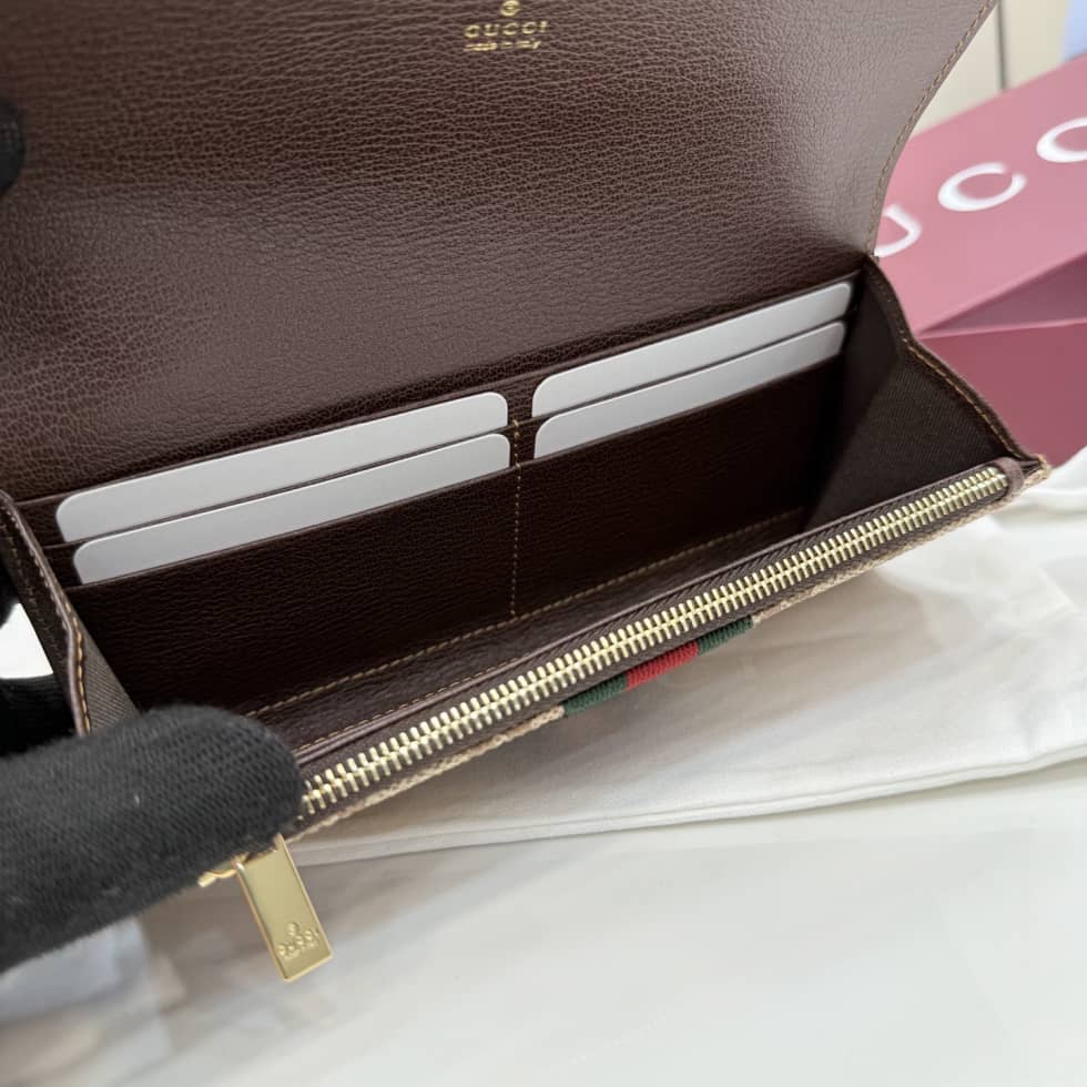 Gucci Long Wallet With Web For Women Beige 876048_8_156031 Gucci Long Wallet With Web For Women Beige 876048