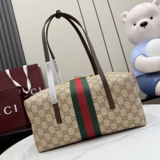 Gucci Melrose Medium Boston Bag Sand Brown 875228