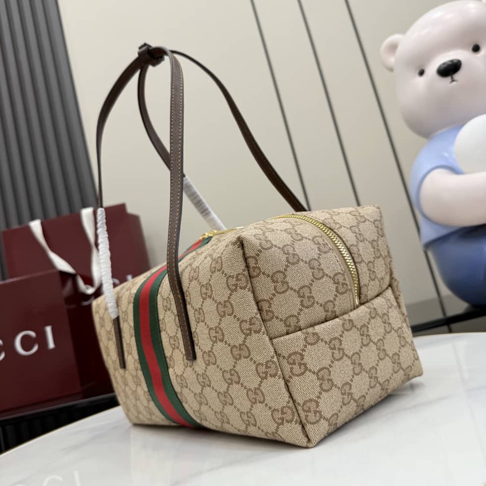 Gucci Melrose Medium Boston Bag Sand Brown 875228_2_156061 Gucci Melrose Medium Boston Bag Sand Brown 875228