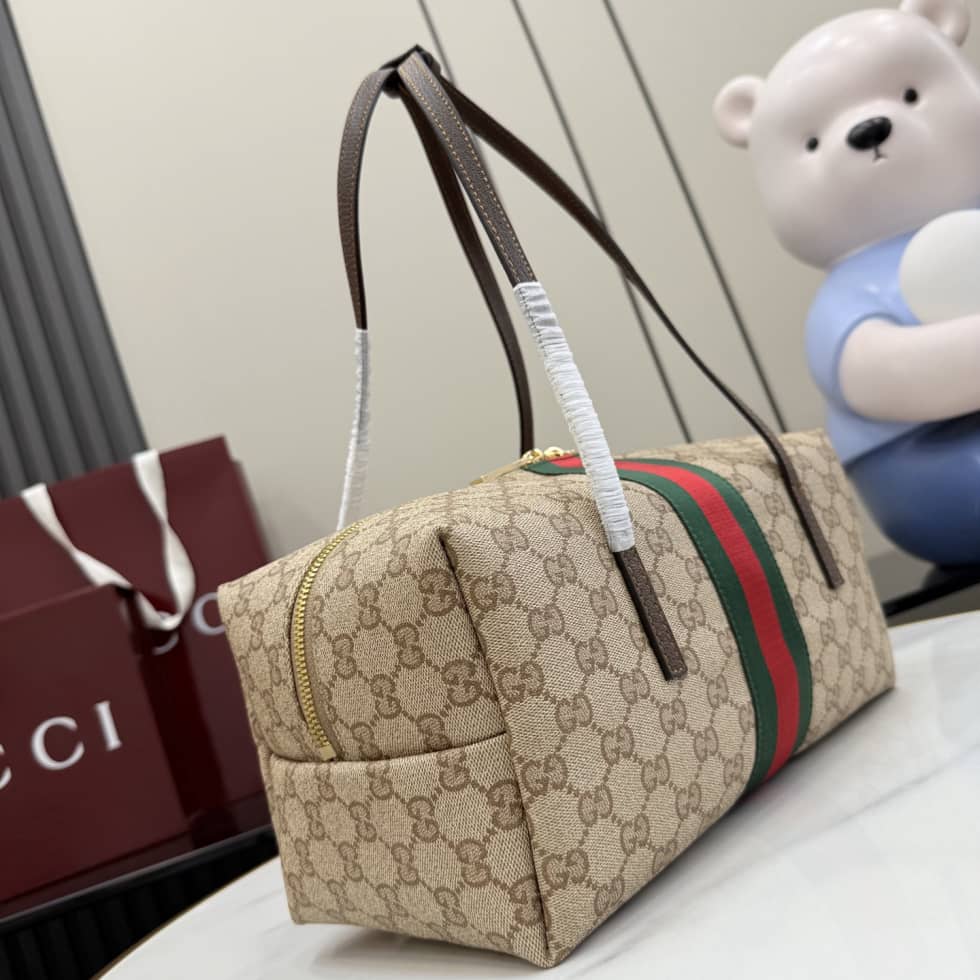 Gucci Melrose Medium Boston Bag Sand Brown 875228_3_156061 Gucci Melrose Medium Boston Bag Sand Brown 875228