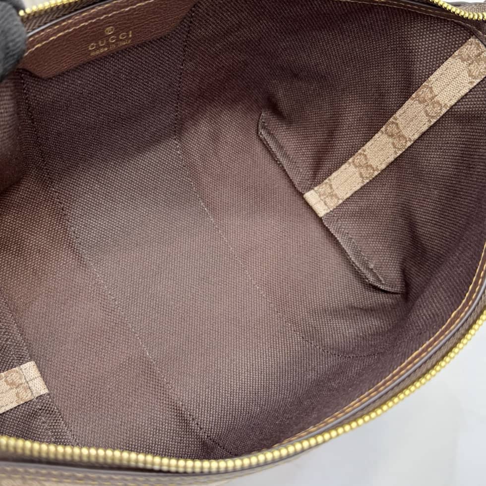 Gucci Small GG Toiletry Case with Web Sand Brown_7_156071 Gucci Small GG Toiletry Case with Web Sand Brown