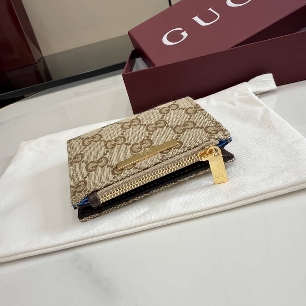 Gucci Logo Plaque Small Wallet Sand Brown_4_156141 Gucci Logo Plaque Small Wallet Sand Brown