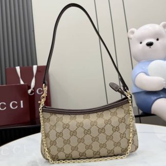 Gucci Gossip Small Shoulder Bag Sand Brown 875847