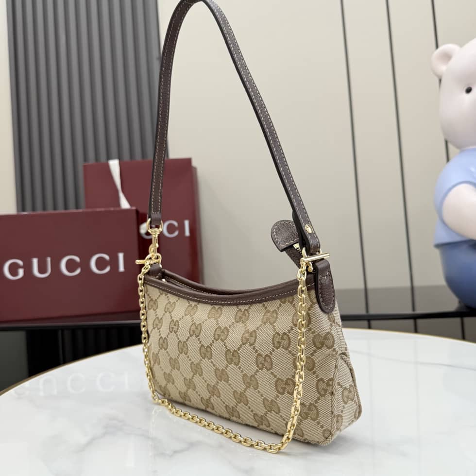 Gucci Gossip Small Shoulder Bag Sand Brown 875847_2_156211 Gucci Gossip Small Shoulder Bag Sand Brown 875847