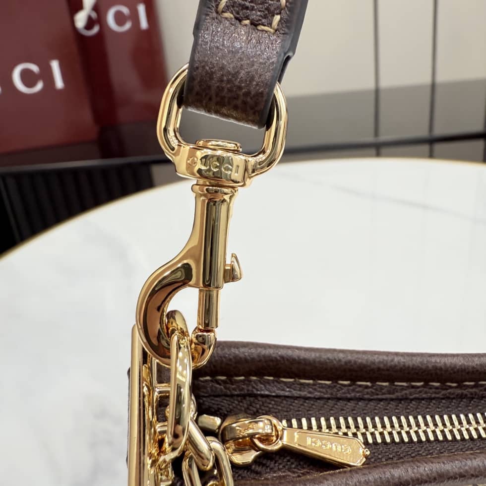 Gucci Gossip Small Shoulder Bag Sand Brown 875847_6_156211 Gucci Gossip Small Shoulder Bag Sand Brown 875847
