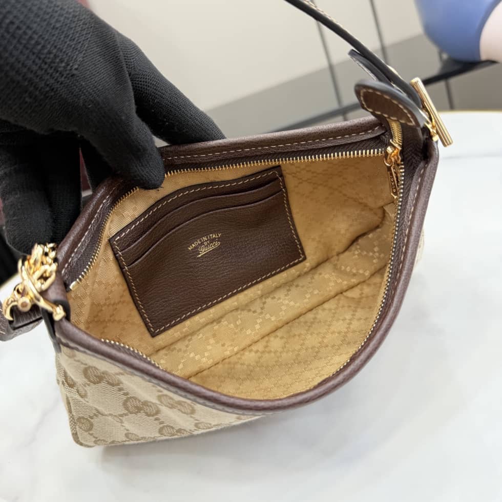 Gucci Gossip Small Shoulder Bag Sand Brown 875847_7_156211 Gucci Gossip Small Shoulder Bag Sand Brown 875847