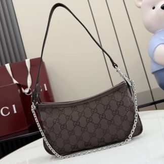 Gucci Gossip Small Dark Brown Shoulder Bag 875847