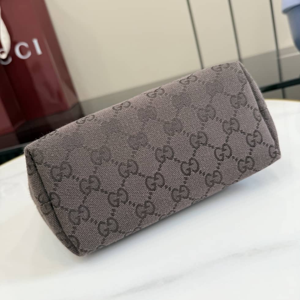 Gucci Small Pouch With Strap Dark Brown A0014P_6_156231 Gucci Small Pouch With Strap Dark Brown A0014P