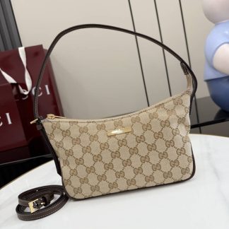 Gucci Lady Lunetta Small Shoulder Bag Sand Brown