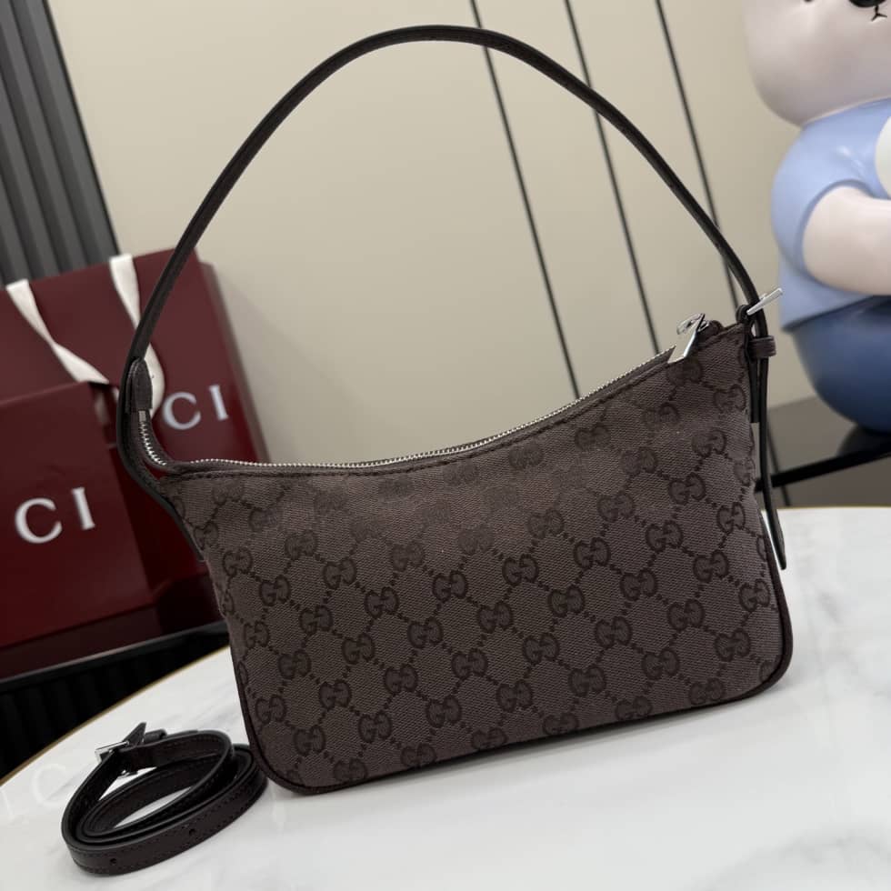 Gucci Lady Lunetta Small Shoulder Bag Dark Brown_1_156251 Gucci Lady Lunetta Small Shoulder Bag Dark Brown