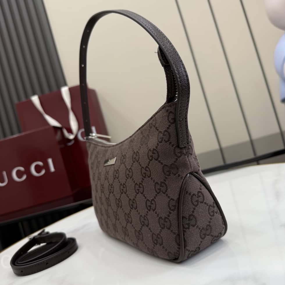 Gucci Lady Lunetta Small Shoulder Bag Dark Brown_2_156251 Gucci Lady Lunetta Small Shoulder Bag Dark Brown