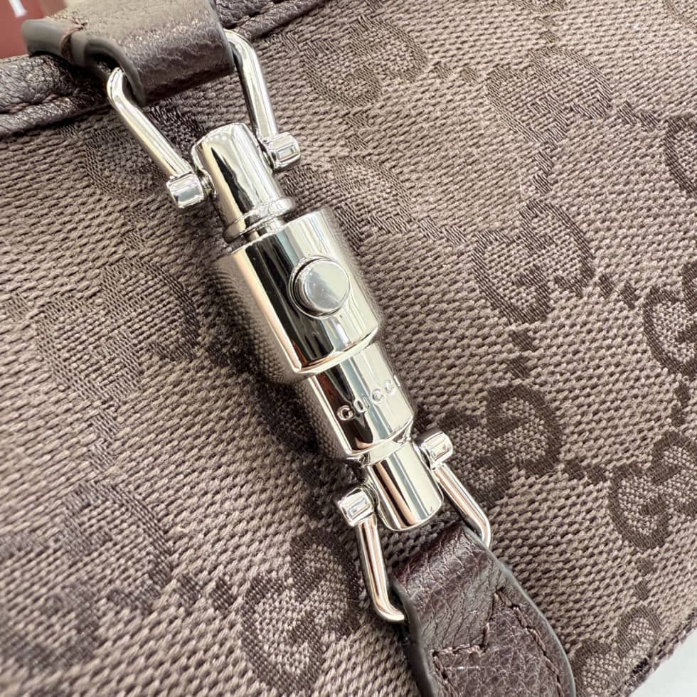 Gucci Jackie Slim Medium Shoulder Bag Dark Brown_5_156291 Gucci Jackie Slim Medium Shoulder Bag Dark Brown