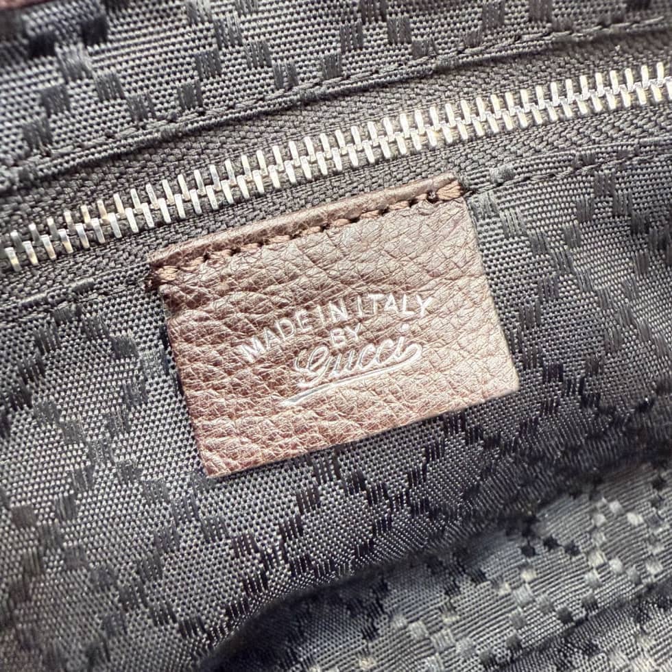 Gucci Jackie Slim Medium Shoulder Bag Dark Brown_8_156291 Gucci Jackie Slim Medium Shoulder Bag Dark Brown