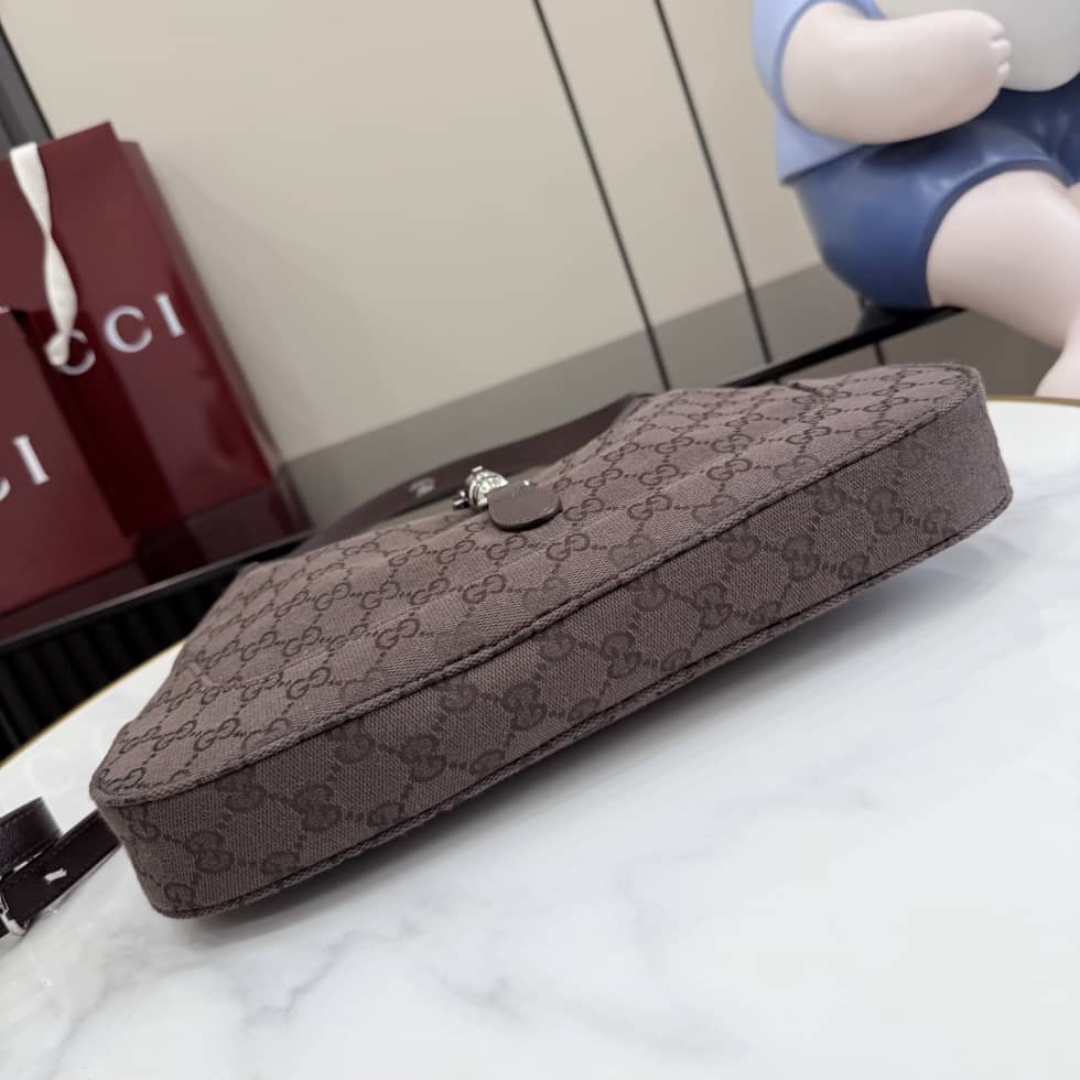 Gucci Jackie 1961 Medium Shoulder Bag Dark Brown_3_156301 Gucci Jackie 1961 Medium Shoulder Bag Dark Brown