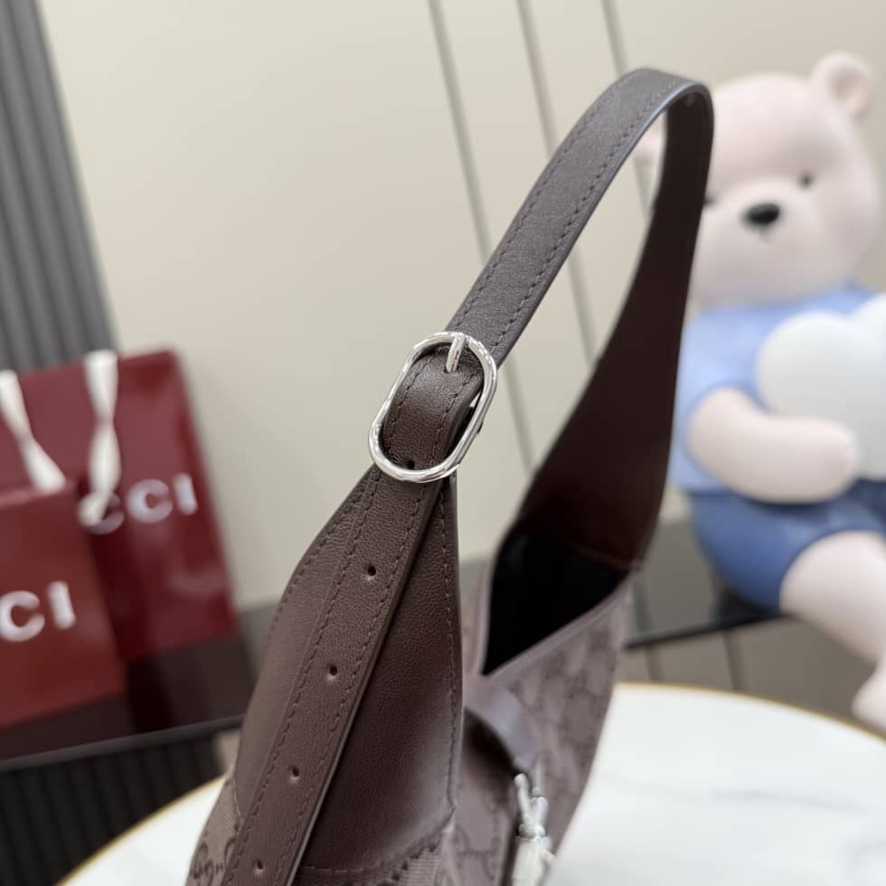 Gucci Jackie 1961 Medium Shoulder Bag Dark Brown_6_156301 Gucci Jackie 1961 Medium Shoulder Bag Dark Brown
