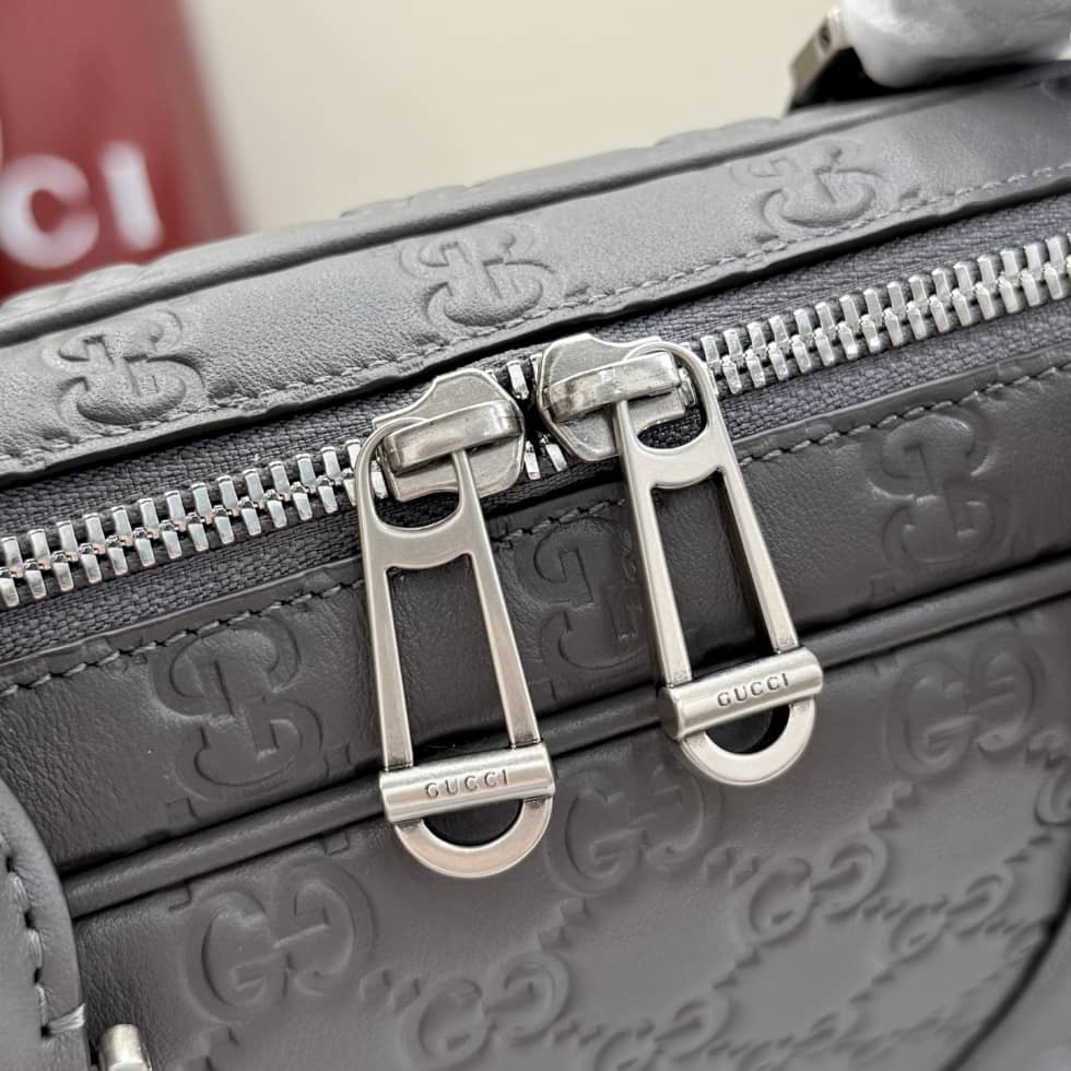 Gucci GG Emblem Leather Large Briefcase 850222_6_156361 Gucci GG Emblem Leather Large Briefcase 850222