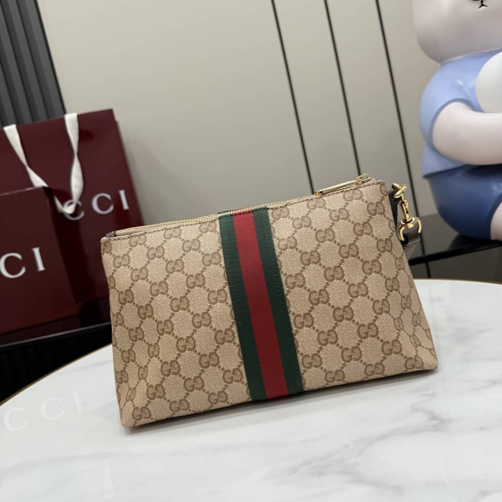 Gucci Canvas Small Beige Pouch With Web 875821_1_156391 Gucci Canvas Small Beige Pouch With Web 875821