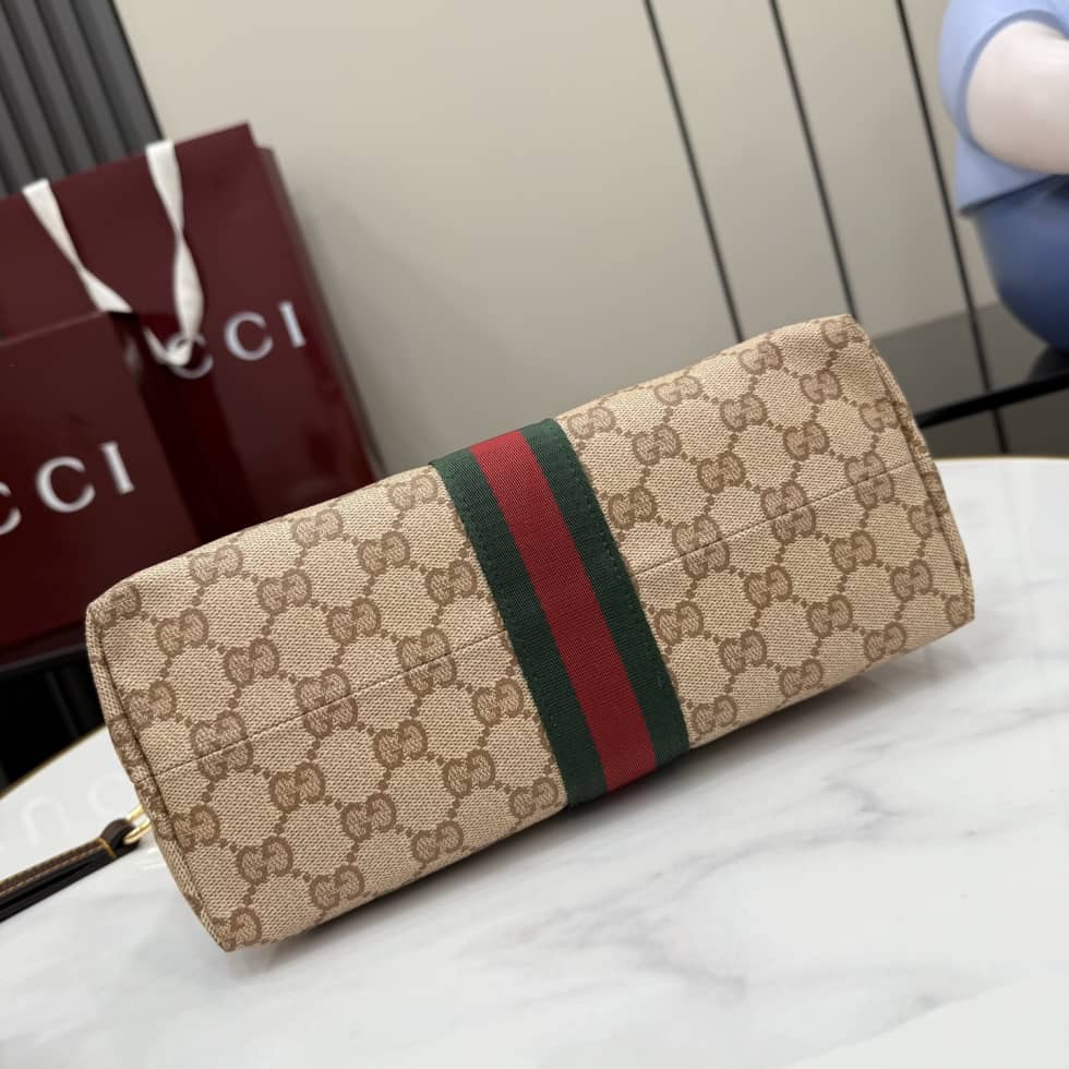 Gucci Canvas Small Beige Pouch With Web 875821_3_156391 Gucci Canvas Small Beige Pouch With Web 875821