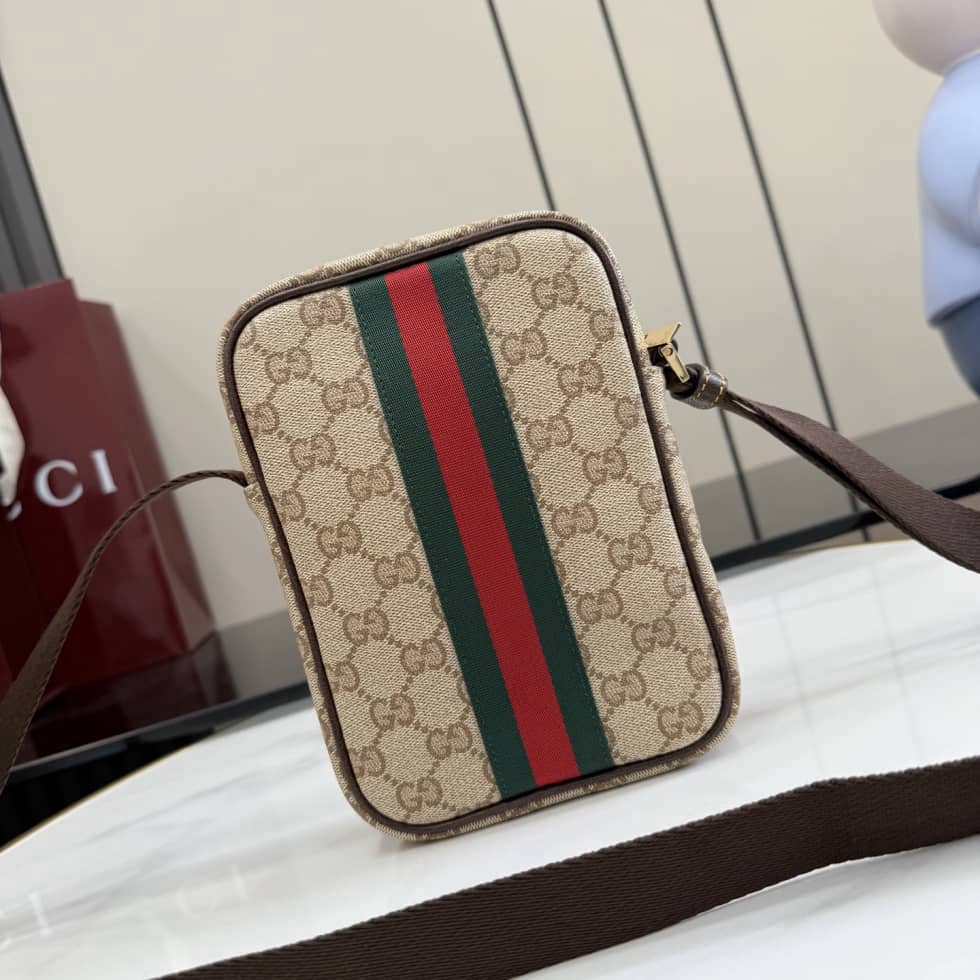 Gucci Canvas Mini Crossbody Bag Beige A002SJ_1_156411 Gucci Canvas Mini Crossbody Bag Beige A002SJ