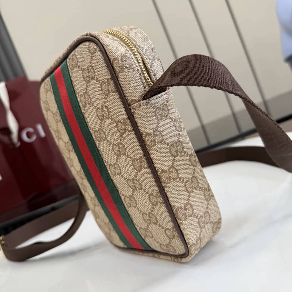 Gucci Canvas Mini Crossbody Bag Beige A002SJ_2_156411 Gucci Canvas Mini Crossbody Bag Beige A002SJ
