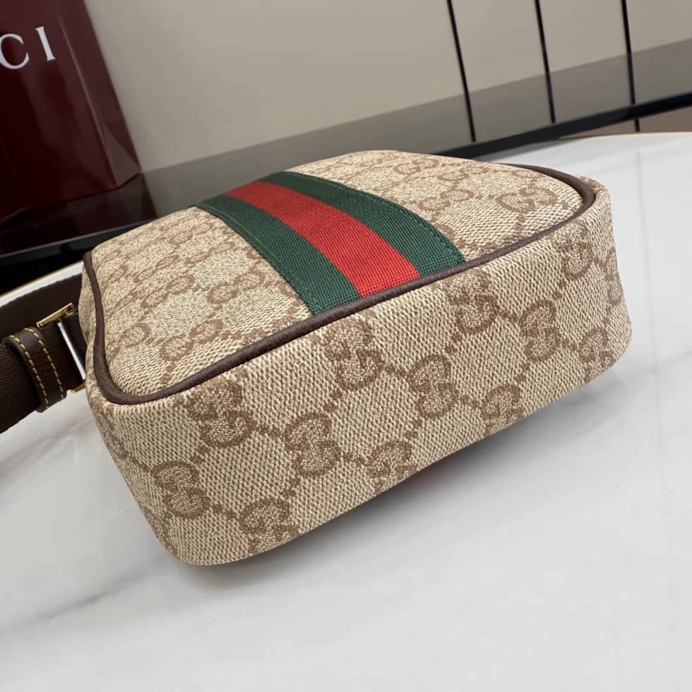 Gucci Canvas Mini Crossbody Bag Beige A002SJ_3_156411 Gucci Canvas Mini Crossbody Bag Beige A002SJ