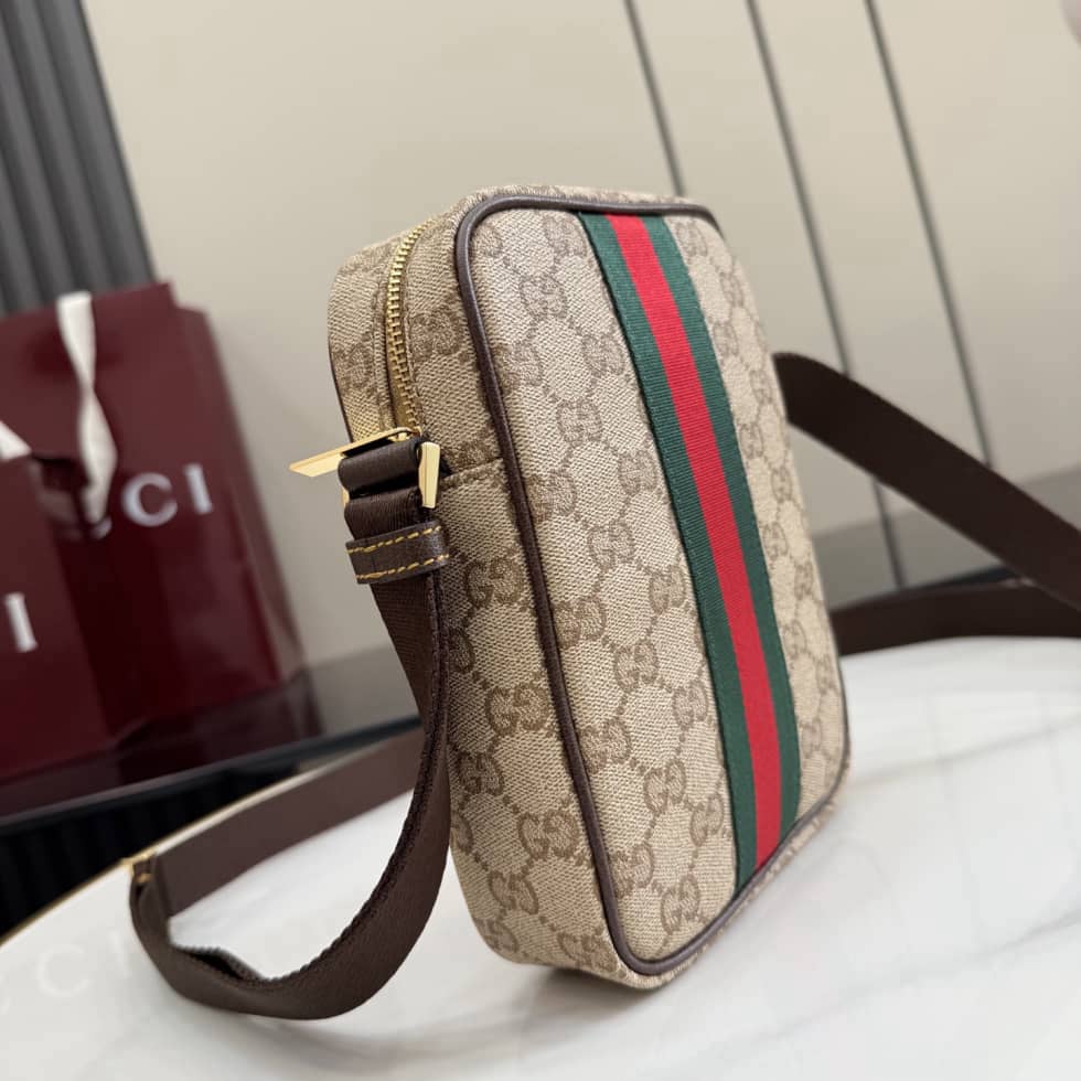 Gucci Canvas Mini Crossbody Bag Beige A002SJ_5_156411 Gucci Canvas Mini Crossbody Bag Beige A002SJ
