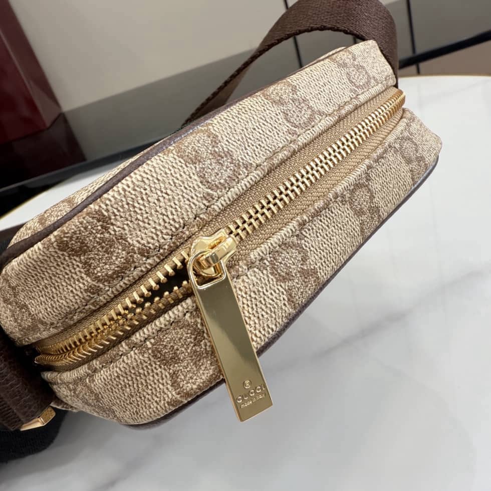 Gucci Canvas Mini Crossbody Bag Beige A002SJ_6_156411 Gucci Canvas Mini Crossbody Bag Beige A002SJ