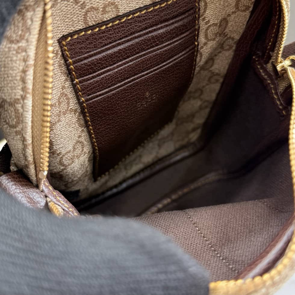 Gucci Canvas Mini Crossbody Bag Beige A002SJ_7_156411 Gucci Canvas Mini Crossbody Bag Beige A002SJ