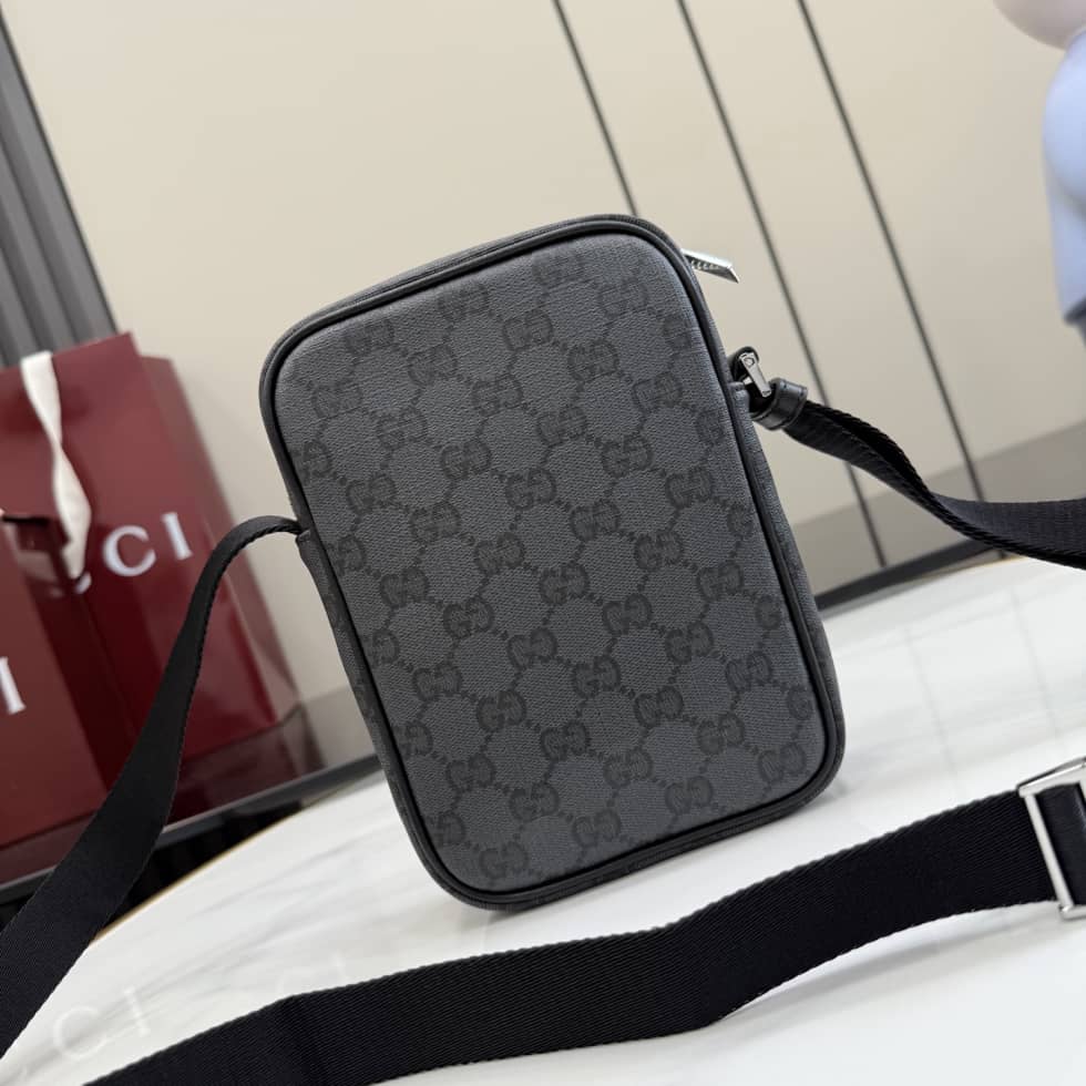Gucci Essence Classic Canvas Mini Black Bag_1_156421 Gucci Essence Classic Canvas Mini Black Bag