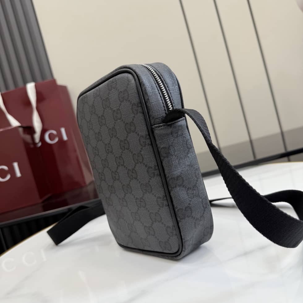Gucci Essence Classic Canvas Mini Black Bag_2_156421 Gucci Essence Classic Canvas Mini Black Bag