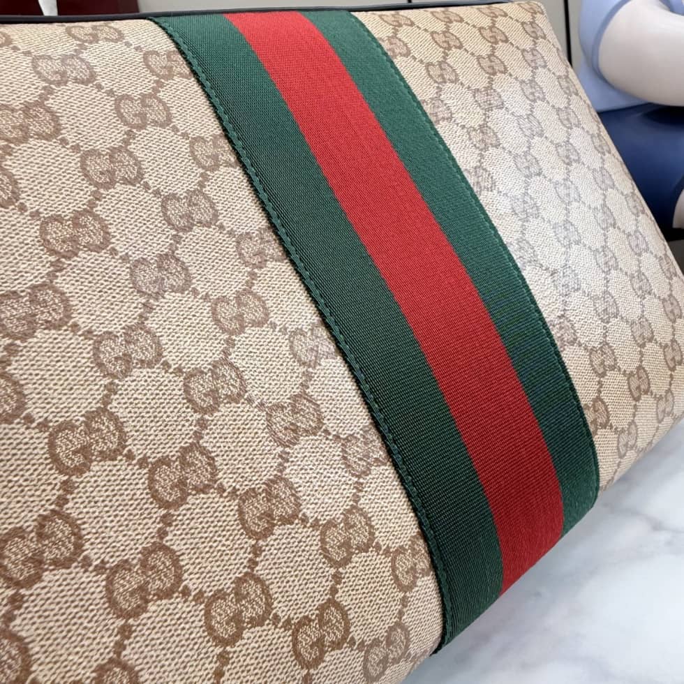 Gucci Medium Beige Crossbody Bag With Web A002KX_4_156431 Gucci Medium Beige Crossbody Bag With Web A002KX