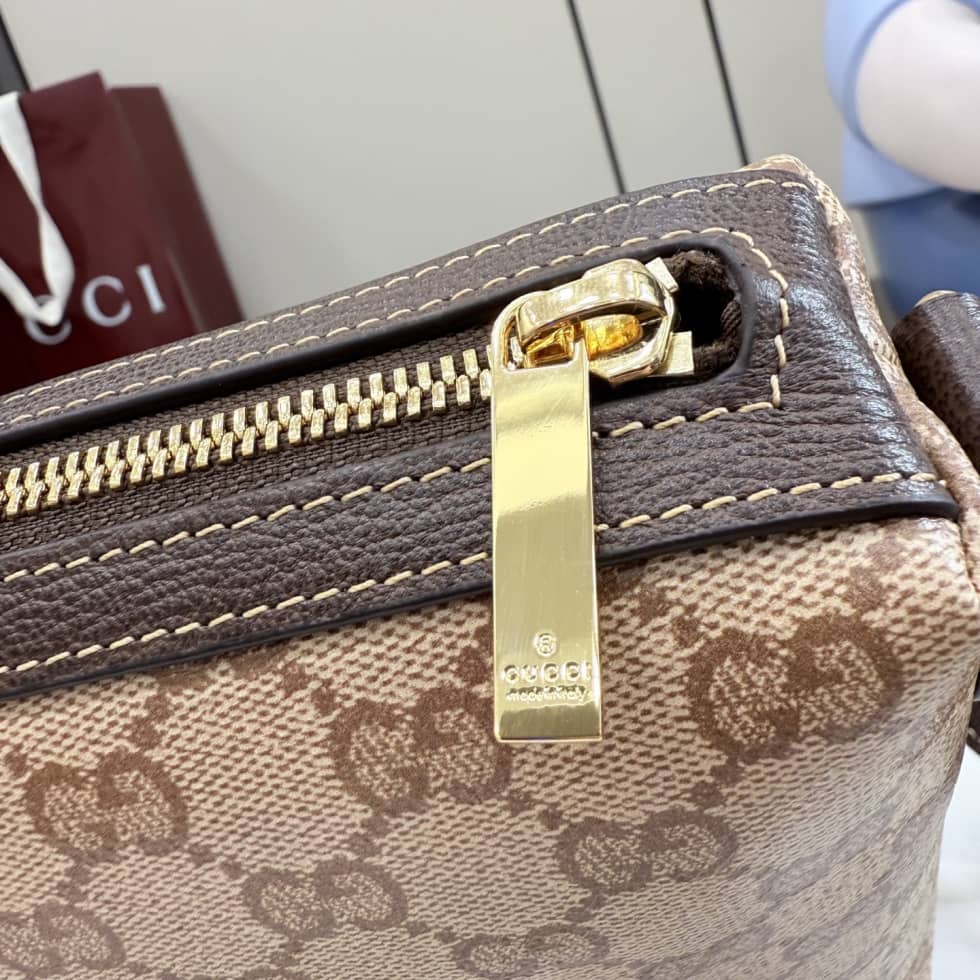 Gucci Medium Beige Crossbody Bag With Web A002KX_6_156431 Gucci Medium Beige Crossbody Bag With Web A002KX