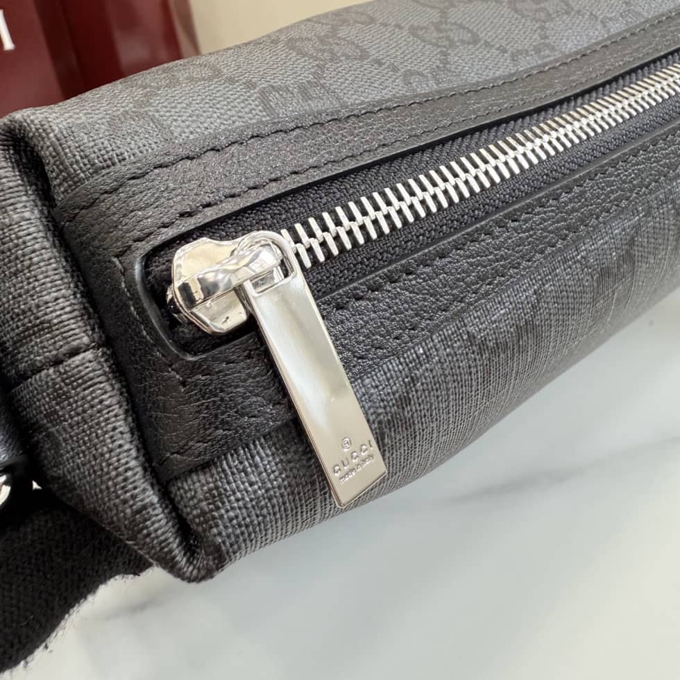 Gucci Medium Crossbody Bag With Web Black A002KX_4_156441 Gucci Medium Crossbody Bag With Web Black A002KX