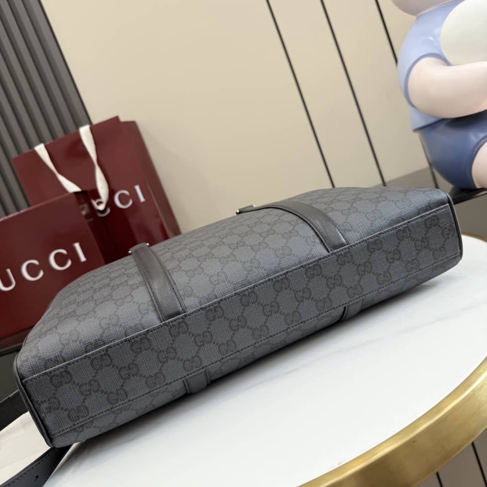 Gucci Essence Classic Medium Briefcase Black A0007X_6_156461 Gucci Essence Classic Medium Briefcase Black A0007X
