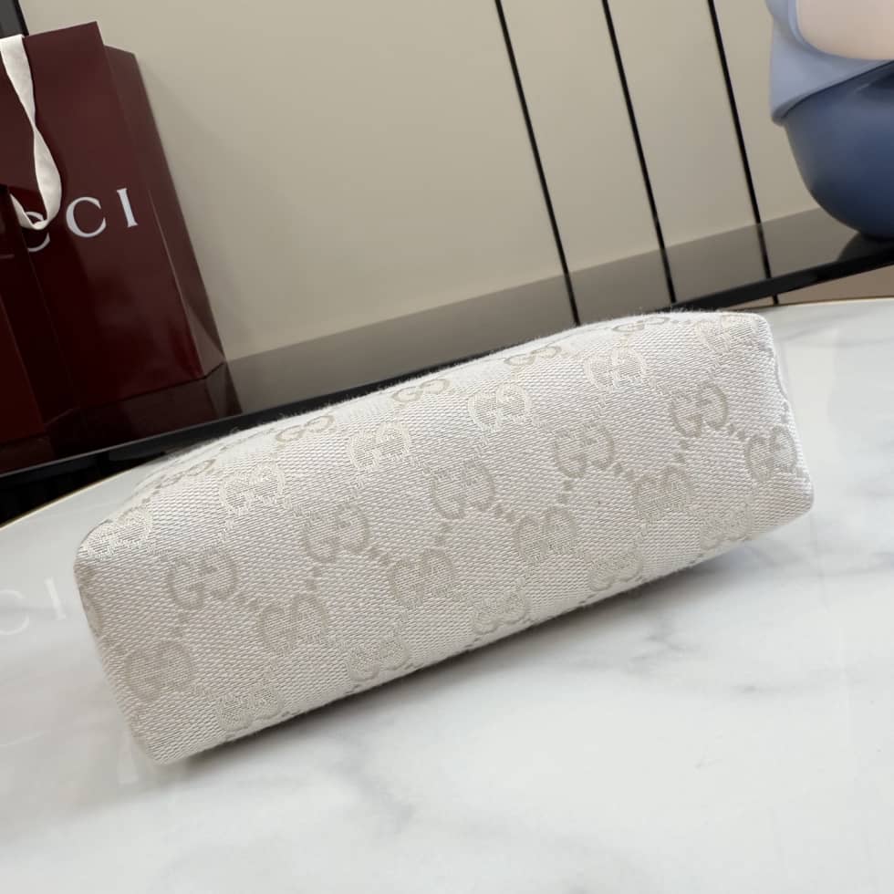 Gucci Canvas Medium Ivory Cosmetic Case 875801_3_156481 Gucci Canvas Medium Ivory Cosmetic Case 875801
