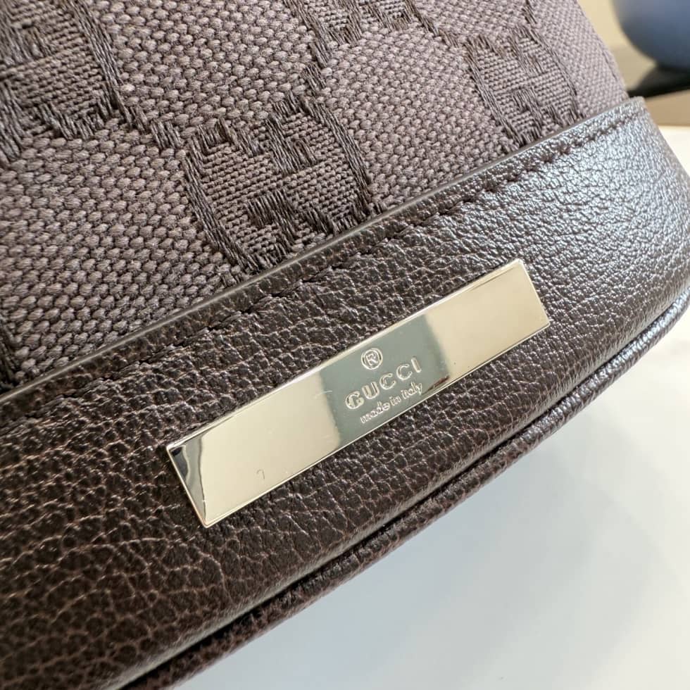 Gucci Mini Dark Brown Bucket Bag 875802_5_156511 Gucci Mini Dark Brown Bucket Bag 875802