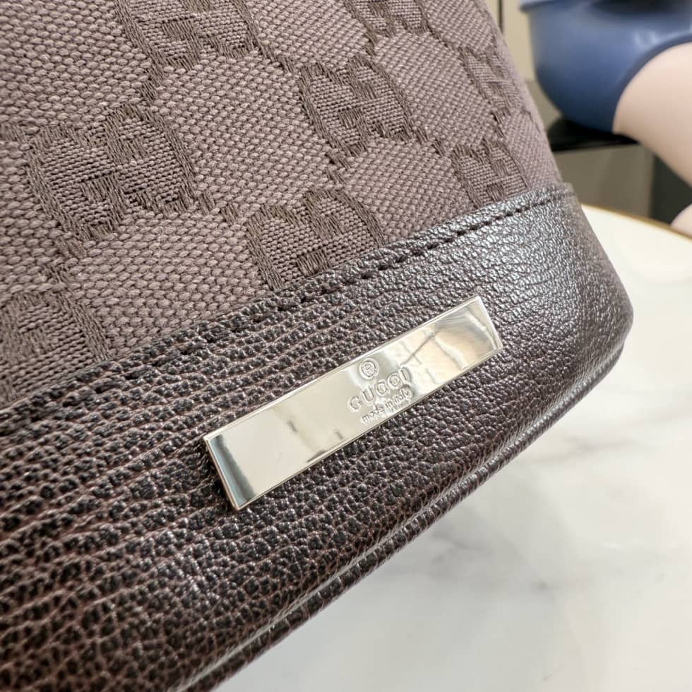 Gucci Venice Small Dark Brown Bucket Bag 875237_5_156521 Gucci Venice Small Dark Brown Bucket Bag 875237
