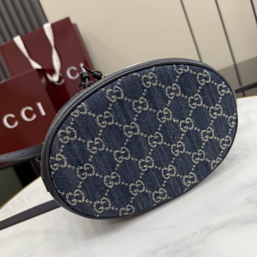Gucci Venice Denim Small Blue Bucket Bag_3_156531 Gucci Venice Denim Small Blue Bucket Bag