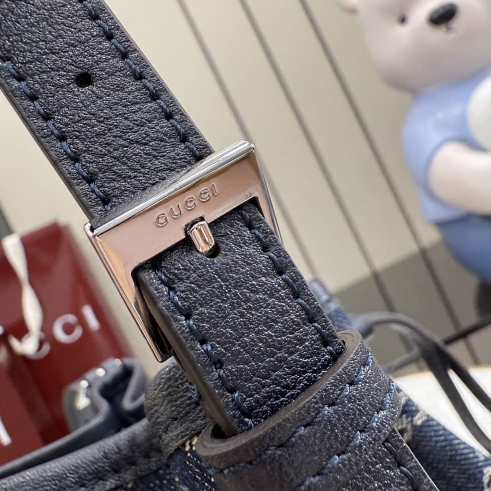 Gucci Venice Denim Small Blue Bucket Bag_6_156531 Gucci Venice Denim Small Blue Bucket Bag